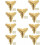 Angoli per mobili in ottone color oro antico, set da 10 pezzi 2