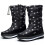Damen-Winterstiefel, einfarbig, dicke Sohle 2