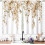 Köksgardiner med eukalyptusblommor, bruna 61x81 cm 3