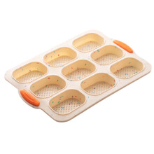 Moule à pâtisserie ovale en silicone antiadhésif à 9 compartiments