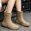 Women's Waterproof Ankle Rain Boots Wide Calf1Pair 3