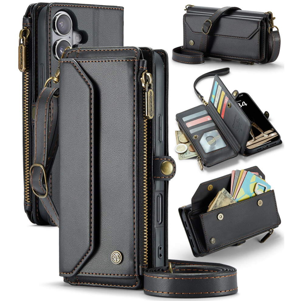 Caseme Leather Wallet Case For Iphone 16 Plus 6.7 Inch With 9418476949814