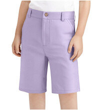 Boys' school uniform golf shorts purple 7-8 years