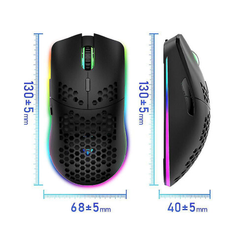Mouse da gioco ergonomico wireless bianco 1