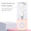 LOOPSUN USB oplaadbare sapcentrifuge/blender 500 ml 5