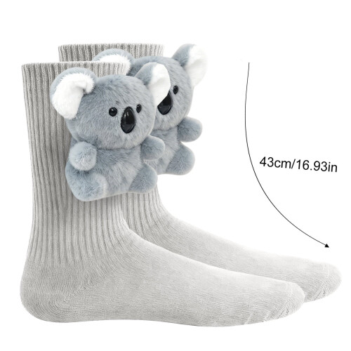 Γυναικείες κάλτσες 3D Knit Sloth, 1 ζευγάρι 2