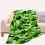 Manta de flanela camuflada verde, 76 x 102 cm (30 x 40 polegadas) 6
