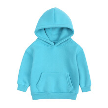 Trui met capuchon voor jongens, effen kleur, wintertop