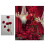 Bouquet di rose artificiali con foglie, 6 teste 6