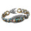 Bracciale con perline Dzi turchesi e mantra di sei parole, 22 cm 4