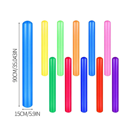 Nadmuchiwany makaron do basenu 35 cali, kolorowy, PVC 2