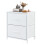 Nightstand with 2 Drawers White 1