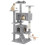 EDX Cat Tree Tower 54 inch Light Gray Multi-Level 1