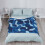 Manta de flanela camuflada azul-escura, 152 x 203 cm (60 x 80 polegadas) 4