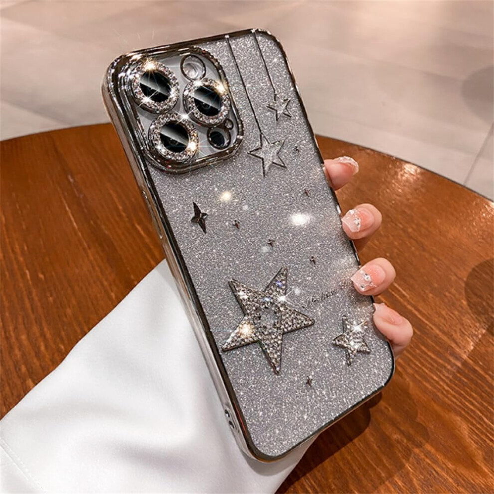 Rhinestone Star Glitter Iphone Case Purple 9130661286046