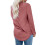 Women's solid round neck long sleeve tunic top 2