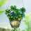 St. Patrick's Day Door Hanger Acrylic Disc 1pc 6