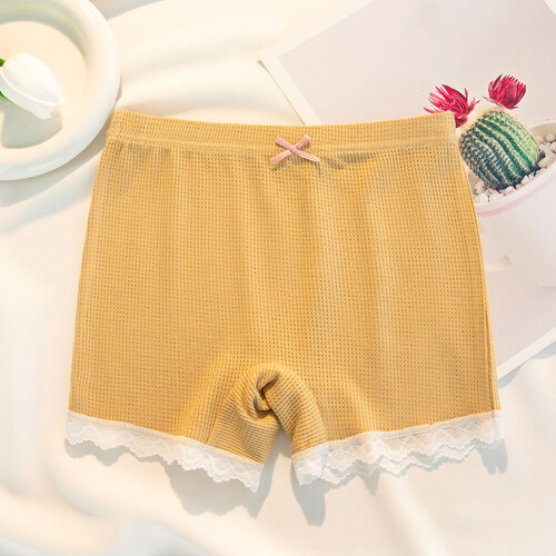 Mädchen-Sommershorts mit Mückenschutz, gelb, Größe 7 1