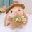 Peluche a forma di coniglio Pudding con cappello, 30 cm 5