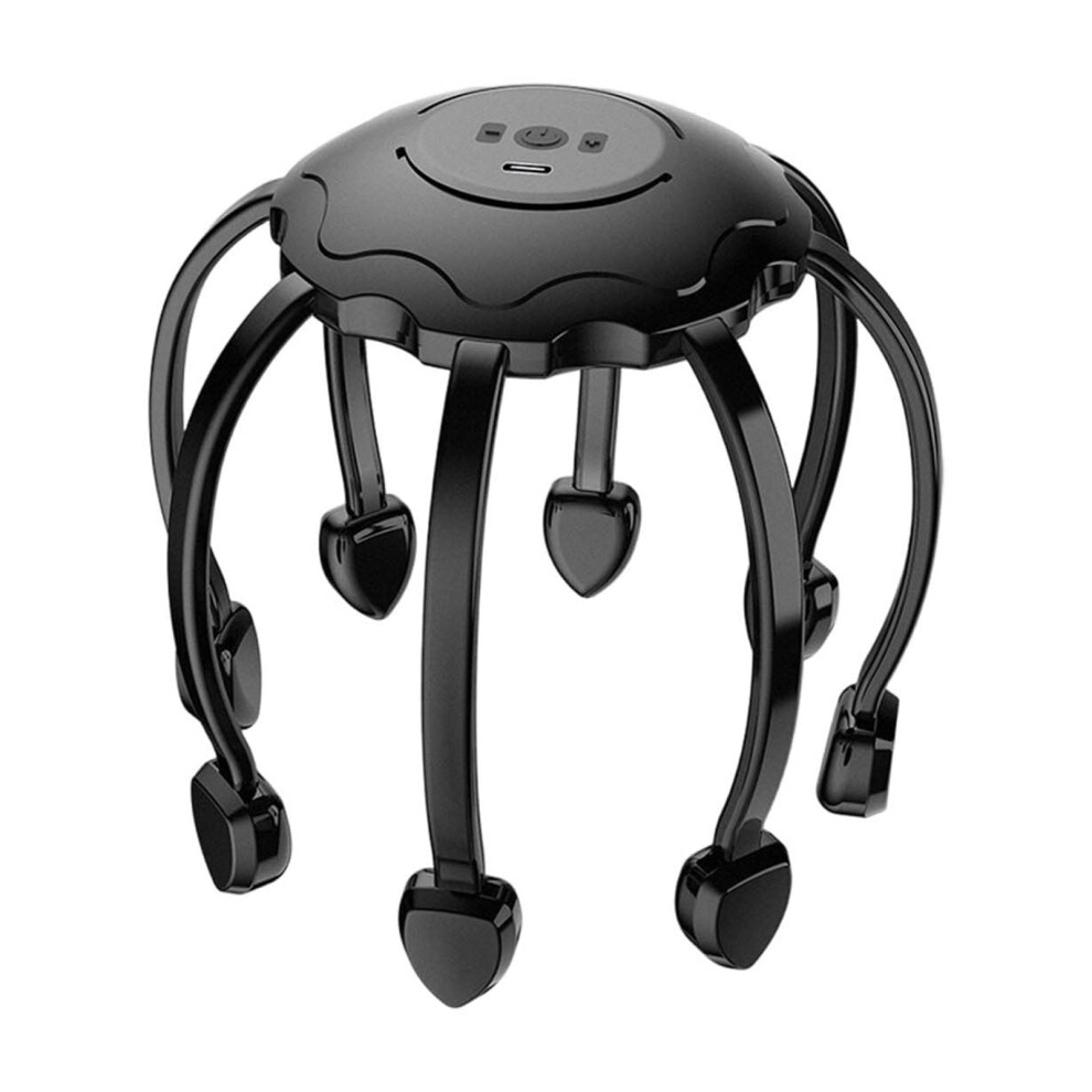 Octopus Head Massager Rechargeable 5 Modes 360 Rotating