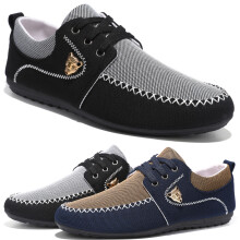 Herre Komfort Sneakers Casual Walking Sko med Bue