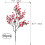 Fiori artificiali di Gypsophila rossi (6 pezzi) 7