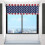 Independence Day Kitchen Curtains Valance Red Blue White 4