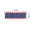 Independence Day Kitchen Curtains Valance Red Blue White 3