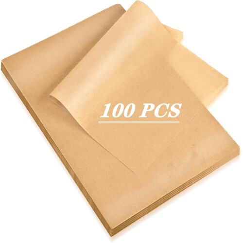 Parchment Paper Baking Sheets Non-Stick 100 Pack 9" x 13"