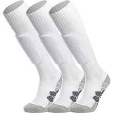 Knee-High Soccer Socks Cushioned Unisex 3-Pair White L