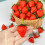 Fragola artificiale in plastica, 1 pezzo 7