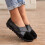 Γυναικεία casual slip-on μοκασίνια μαύρα, μέγεθος 37 1