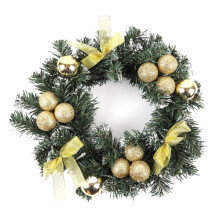 Guirlanda de Natal LED de 30 cm, alimentada por bateria, amarela.