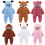 Macacão infantil com capuz e orelhas de urso, tamanho 0-12 meses. 1