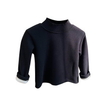 Pull à col roulé uni à manches longues pour filles, sous-vêtement technique 1-12