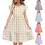 Robe d'été décontractée à manches à volants pour filles (5-14 ans) 1
