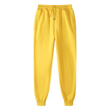 Pantalones de hip hop para hombre, color liso, pantalones deportivos con puños