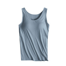 Ärmelloses Damen-Tanktop mit integriertem BH (1 Stück)
