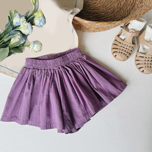 Flickor Culotteshorts Lila 5-6 år 1