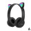 Katteøre Bluetooth-hovedtelefoner Over-Ear Lysende Foldbare 7