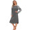 Camicia da notte da donna con maniche raglan e scollo rotondo, ultra morbida 1