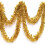 Goldene Lametta-Girlande, 10 m (1 Packung) 1