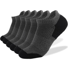 Herren-Sportsocken, niedrig geschnitten, gepolstert, 6 Paar