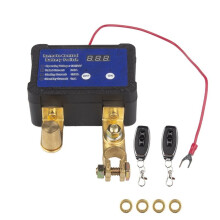 Interruttore di Scollegamento Batteria Remoto 12/24V 240A con Display di Tensione per Auto con 2 Telecomandi Interruttore di Batteria Remoto per Auto