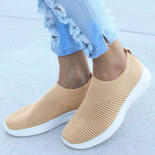 Damen-Sneaker aus Mesh mit Memory-Schaum-Sohlen, Größe 8