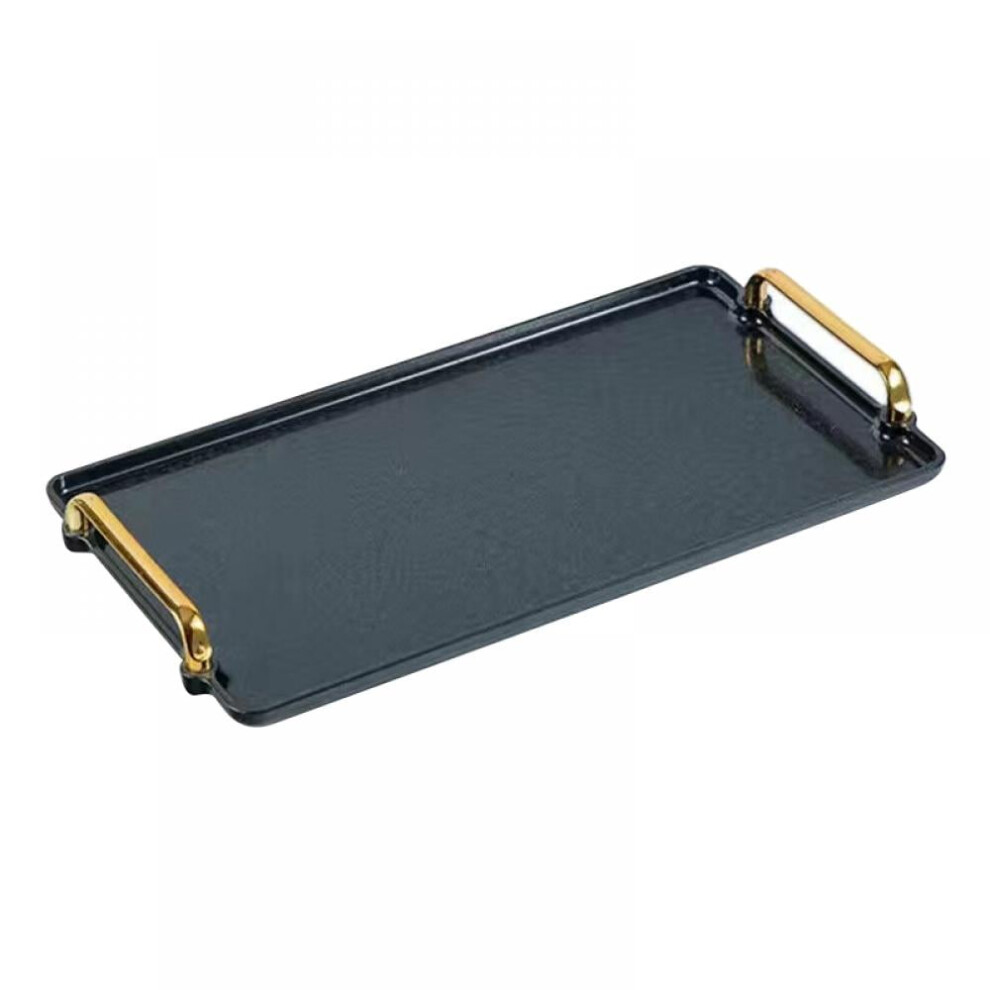 Rectangular Plastic Serving Tray Non-Slip 1 Pack