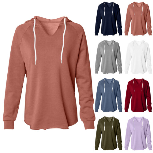 Felpa con cappuccio oversize da donna a maniche lunghe