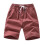 Herreshorts i bomuld, afslappet, åndbar, rød, medium 1