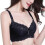 Dame blonde bøjle push-up bh 3/4 cup sort 46D 1