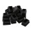 60 Pcs Plastic Rectangular End Cap 30mm X 20mm Threaded Pipe Tube Insert Rubber Feet 2